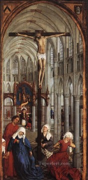  entra Pintura al %C3%B3leo - Panel central de los Siete Sacramentos Rogier van der Weyden